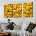 thumbnail image 2 of Shadudu Rubber Ducks Canvas Wall Art Decor Triptych 12x16 inches for Living Room Bedroom Office, Unframed 12"x16"x3pcs, 2 of 6