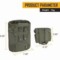 thumbnail image 4 of Tactical Molle Folding Storage Bag Drawstring Magazine Utility Bag Camping Medical Hunting Bag, 4 of 4