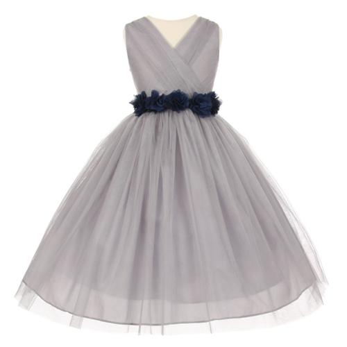 junior bridesmaid dresses silver