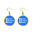 thumbnail image 1 of La capital romana de Italia Ear Dangle Golden Drop Earring Jewelry Mujer Unbranded M, 1 of 3