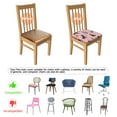 thumbnail image 5 of Schnauzer Dogs and Flowers Seat Covers for Dining Room Chairs Set Of 4,Stretch Printed Washable Chair Seat Cover with Elastic Ties and Button,Removable Waterproof Couch Cushion Covers, 5 of 6