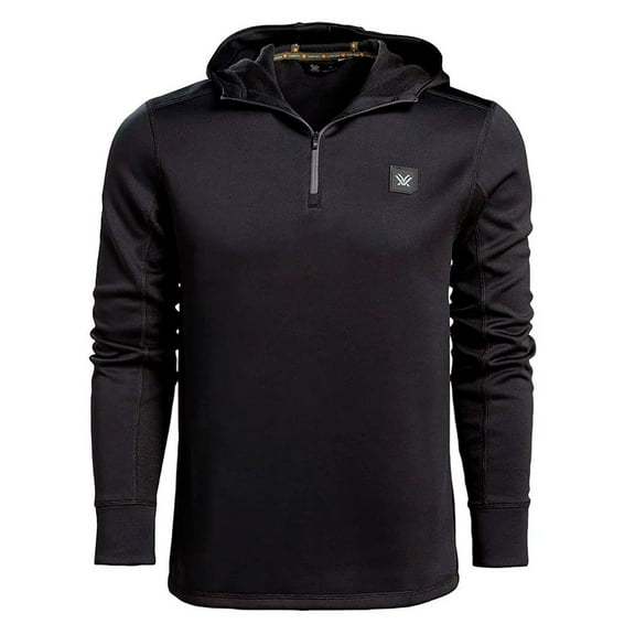 VORTEX Adult Male Frontier Limits 1/4 Zip Hoodie, Color: Black, Size: L