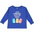 thumbnail image 3 of Inktastic Easter Hangin' with My Peeps Boys or Girls Long Sleeve Toddler T-Shirt, 3 of 5