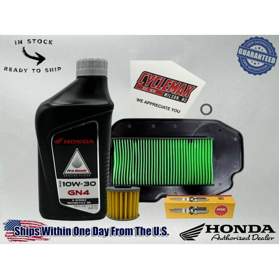 Cyclemax Standard GN4 10W-30 Tune-Up Kit fits 2021-2024 Honda Trail 125 CT125