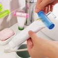 thumbnail image 4 of 1Pc Toothpaste Squeezer Rolling Toothpaste Dispenser Tube Squeezer Sucker Holder Hanger Gadget Tool, 4 of 5