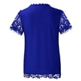 thumbnail image 5 of Fvwitlyh T-Shirts Oversize pour Femmes Hauts d'Été Imprimé Léopard Raglan Manches Courtes Basique-Blouse Bleue,TTG, 5 of 5