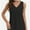 Black, variant on Womens Tank Tops V Neck Summer Trendy Casual Loose Fit Flowy Sleeveless Shirts