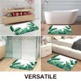 thumbnail image 4 of 1pc Tropical Leaves and Birds Absorbent Non-Slip Bathroom Thickened Flannel Rug Decor,Soft,Quick Drying,Suitable For Indoor/outdoor Use,Bathrooms,Bedrooms,Kitchens,Terrace,Laundry Rooms,16"x24", 4 of 9