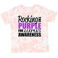 thumbnail image 3 of Inktastic Rocking the Purple for Lupus Awareness Boys or Girls Toddler T-Shirt, 3 of 5