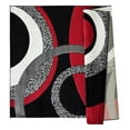thumbnail image 2 of MDA Home Orelsi Black/Red Contemporary Polypropylene Area Rug - 5'2" x 7'5", 2 of 5