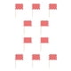 thumbnail image 1 of Monstrate 100 piezas accesorios de charcutería palillos de banderas marcadores Race Car Toppers cóctel Cupcake aperitivos comedor tela escocesa blanca roja 10piezas, 1 of 6