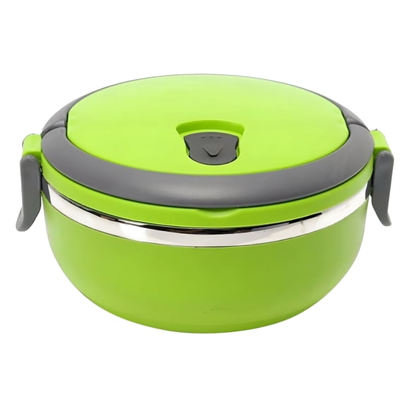 ACDANC Thermos for Hot Food,Stainless Steel Round 1 Layer Insulated Food Thermal Containers Lunch Box Case