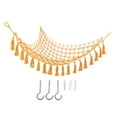 thumbnail image 3 of Toys Storage Hammock  Cotton Rope Easy To Install Stuffed Animal Storage Net With Mounting Accessories For Bedroom Fruit Green, 3 of 8