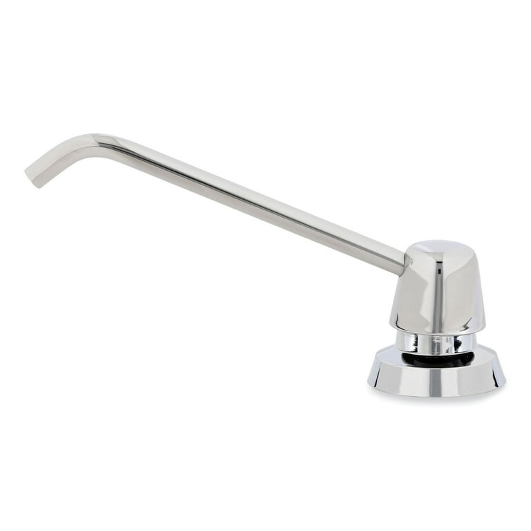 Counter-Mounted Soap Dispenser, 34 oz, 3 x 4 x 6, Stainless Steel Counter-Mounted Soap Dispenser, 34 oz, 3 x 4 x 6, Stainless Steel