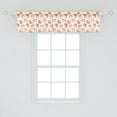 thumbnail image 2 of Ambesonne Orange Valance Pack of 2, Modern Grungy Fall Foliage, 54"X12", Burnt Orange Marigold, 2 of 3