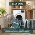 thumbnail image 7 of Regency Heights Boho Floral 3 Piece Quilt Set, Lightweight Reversible Patchwork Quilt Bedding Set with Pillowcases, Soft Breathable Bedspread for All Season, Green, Full/Queen, 7 of 7