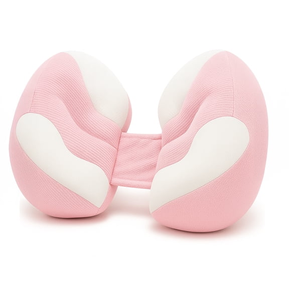 Toytexx U-Shaped Pregnancy Pillow with Adjustable Strap, Full Body Support for Belly, Back & Waist, Breathable, Machine-Washable Maternity Cushion - Pink