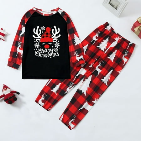 

LEEy-world Family Christmas Pjs Matching Sets Christmas Family Matching Pajamas Set Santa s Deer Sleepwear For The Family Women And Men