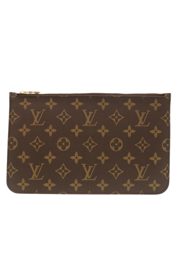 Pre-Owned Louis Vuitton Neverfull Pouch for MM/GM Monogram Mimosa LV 1642 (Good)