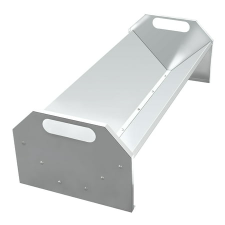 Portable 45" Long Livestock Feeding Trough,Galvanized Steel 22 Gallon Capacity HorseTrough,Heavy-Duty Sheep Trough for Livestock for Horse, Cattle, Cow, Pig, Alpaca