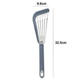 thumbnail image 2 of Raspador de pescado de silicona, raspador ranurado raspador de pescado de silicona, utilizado para utensilios de cocina antiadherentes, utensilios de cocina, muy adecuado para freír pescado, huevos,, 2 of 5