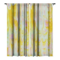 Society6 SunshineCanteen marbled pastel dreams Window Curtain 50" x 120"