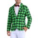 thumbnail image 4 of CHAQUETA DEPORTIVA DE UN BOTÓN PARA HOMBRES INSPIRADA EN CHIC, EN PATA DE GALLO, CON COLOR CONTRASTANTE Y AJUSTE SLIM, VERDE, 4 of 6
