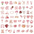 thumbnail image 2 of LQPWZU 56 pcs Valentine's Day Love Stickers, Vintage Valentine Waterproof PET for Scrapbook Journaling Photo Album Collage Card Heart Romantic Valentine's Day for Teens and Adults, 2 of 9