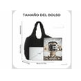 thumbnail image 4 of Bolso Hombro Bolsa Xtellar negro Mano Mujer Acolchada Burbujas, 4 of 4