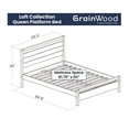 thumbnail image 5 of Grain Wood Furniture Loft Queen Size Solid Wood Bed, Weathered Pine, 5 of 6