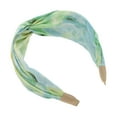 thumbnail image 5 of Unique Bargains 1 Pc Wide Tie Printed Headbands for Women Green Blue, 5 of 6