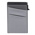 thumbnail image 1 of Cartera delgada para hombre con tarjetero de protección segura, tarjetero de aleación de aluminio con presión lateral, funda delgada minimalista, color gris, tamaño libre, 1 of 14