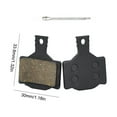 thumbnail image 3 of Bike Brake Pads Sturdy Disc Parts Replacement Components Bicycles Fittings Bike Replace Part Semi-Metallic Cycling Braking Pad Type 9, 3 of 6