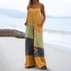 thumbnail image 5 of Trajes de Mujer Casual Suelto Impreso sin Mangas Correa Trasera, Cuello en V con Bolsillos para el Verano Y el Uso Diario, 5 of 6