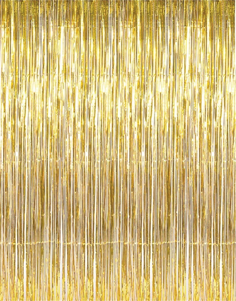 Tytroy Gold Shimmer Door Curtains Metallic Tinsel Fringe Photo Booth