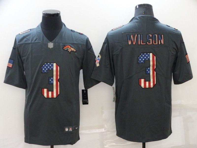NFL_Jerseys Jersey Denver''Broncos'' 3 Russell Wilson Crucial Catch USA  Camo Football Salute To Service Stitched Limited 2022''nfl 