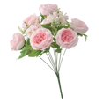 thumbnail image 3 of Artes Bouquet de Peonía Artificial Flower Bunch Bouquet Ramo Wedding Living Room Table home and garden Rosado Soledad Ramos de peonía de seda artificial, 3 of 9