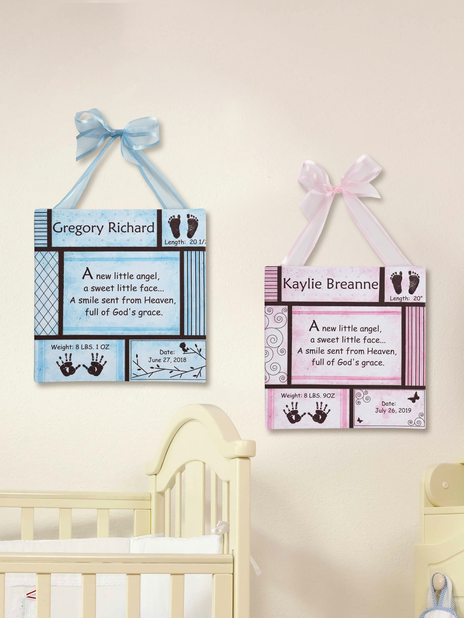 personalized baby canvas
