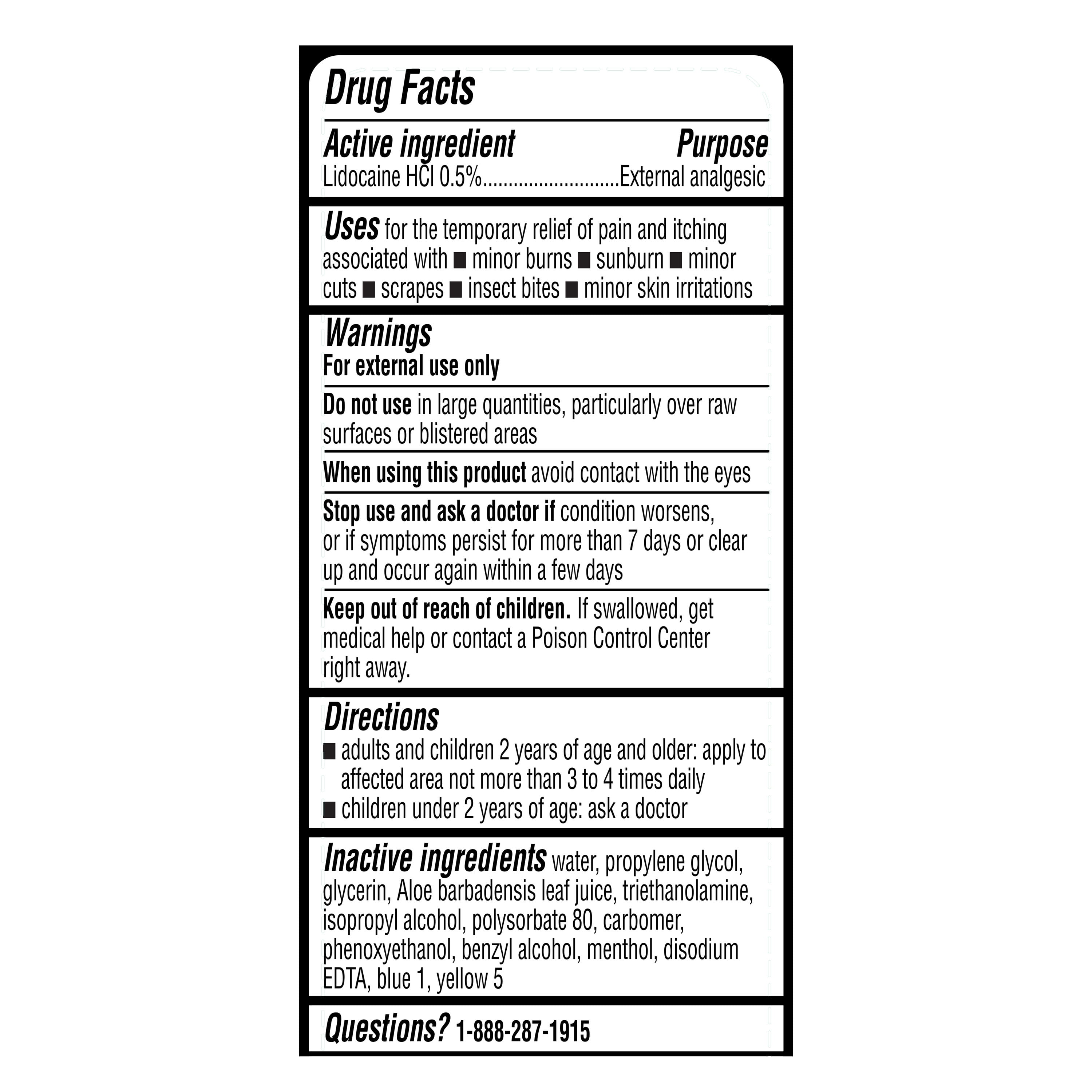 Equate Burn Relief Gel with Lidocaine, 8 oz