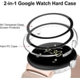 thumbnail image 3 of KOMI Hard PC Case Built in Tempered Glass Screen Protector for Google Pixel Watch 2 (2023) / Google Pixel Watch, Durable Matte Protective Cover Bumper for Google Pixel Watch 2/1, Transparent, 3 of 5