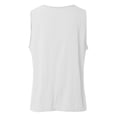 thumbnail image 6 of OSOLU Women Sleeveless Ruffled V-Neck Tops Summer Linen Tank Tops Solid Color Edge Hem Camisoles Shirts Soft Dailywear, 6 of 6