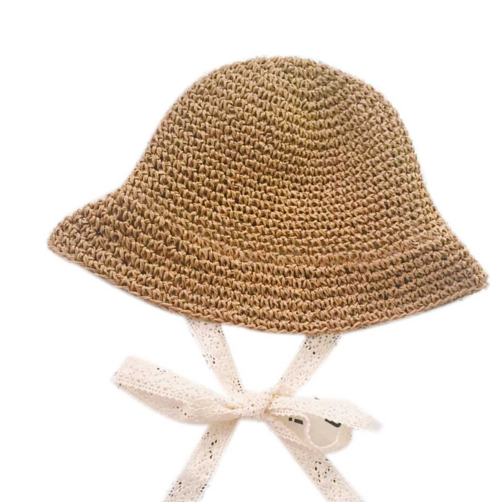 outdoorline Toddler Kids Girl Lace Straw Hat Children Summer Spring