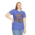 thumbnail image 5 of Unique Boho Peace Sign Tee for Adults - 5 Color Options, 5 of 8