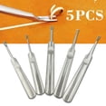 thumbnail image 2 of 5Pcs U V Shaped Stitching Groover Skiving Edge Beveler Leather Craft Leather DIY Tool Kit, 2 of 6