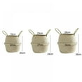 thumbnail image 7 of Groomer 10.6" Natural Seagrass Woven Basket Plant Pot, 7 of 7
