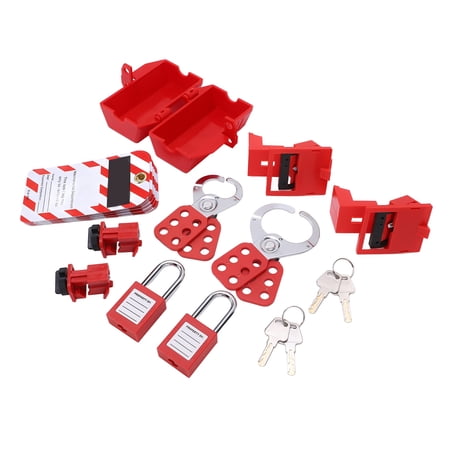 Electrical Lockout Tagout Kit, Lockout Padlocks For Industrial Electrical Equipment With ABS, Brass, Stainless Steel Material