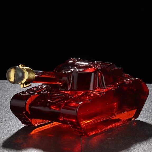 Crystal Whisky Decanter Set, Elegant Tank Whiskey Decanter, Great Gifts for Anyone, Perfectly Gift Boxed