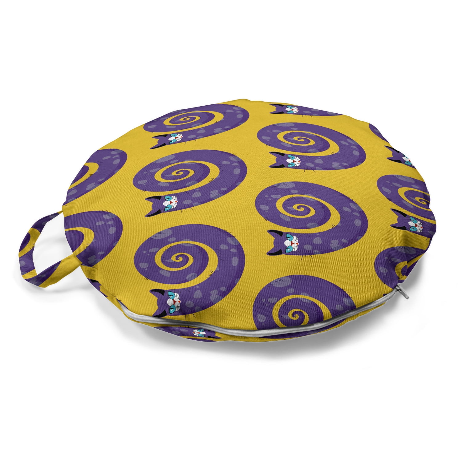 Whimsical Cat-Themed Tufted Floor Cushion - Fun & Functional Decor