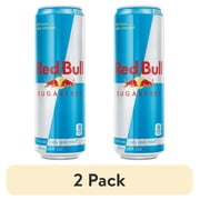 (2 pack) Red Bull Sugarfree Energy Drink, 189mg Caffeine, 20 fl. oz. Can