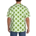 thumbnail image 3 of Sikiie Cute green monster Print Men's Wrinkle Free Untucked Cuban Shirt Business Casual Button Down Shirts Short Sleeve Shirt-X-Large, 3 of 5